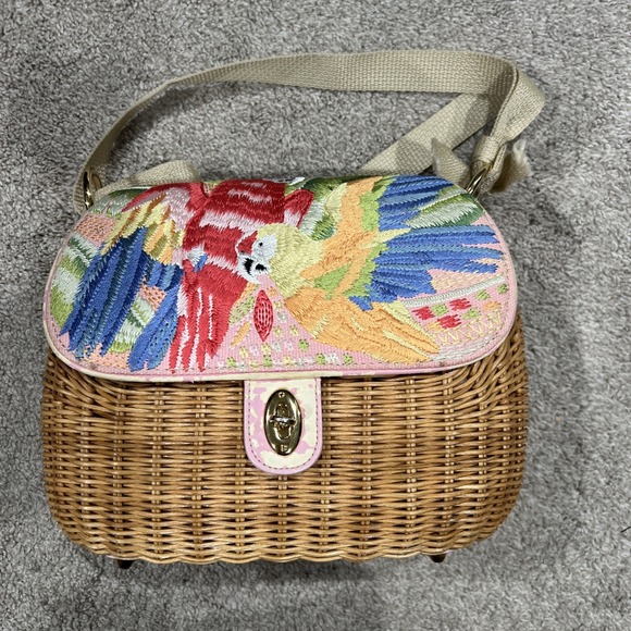 The Unbranded Brand Handbags - Wicket‎ Straw Multicolor Purse